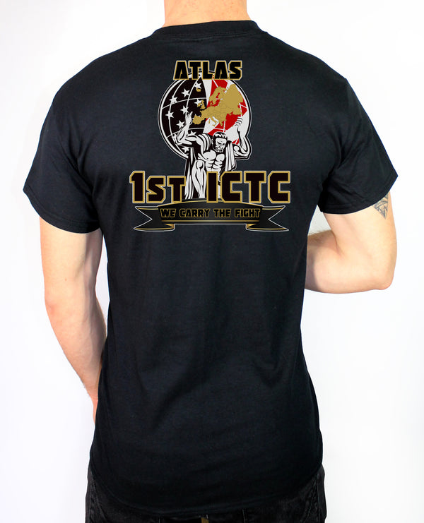 50-50 Blend Black Unisex PT Short Sleeve Shirt. Approved for PT.