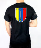 50-50 Blend Black Unisex PT Short Sleeve Shirt. Approved for PT