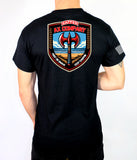 50-50 Blend Black Unisex PT Short Sleeve Shirt. Approved for PT