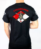 Coldblood 50-50 Blend Black Unisex PT Short Sleeve Shirt. Approved for PT