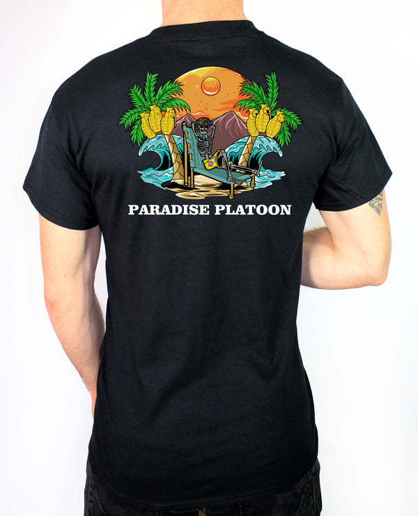 50-50 Blend Unisex Black PT Short Sleeve Shirt