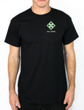 Mortar 50-50 Blend Black Unisex PT Short Sleeve Shirt. Approved for PT