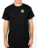 Mortar 50-50 Blend Black Unisex PT Short Sleeve Shirt. Approved for PT