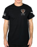 50-50 Blend Black Unisex PT Short Sleeve Shirt. Approved for PT