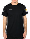 50-50 Blend Black Unisex PT Short Sleeve Shirt. Approved for PT