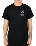 Silent 50-50 Blend Black Unisex PT Short Sleeve Shirt. Approved for PT.