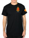 50-50 Blend Black Unisex PT Short Sleeve Shirt. Approved for PT.