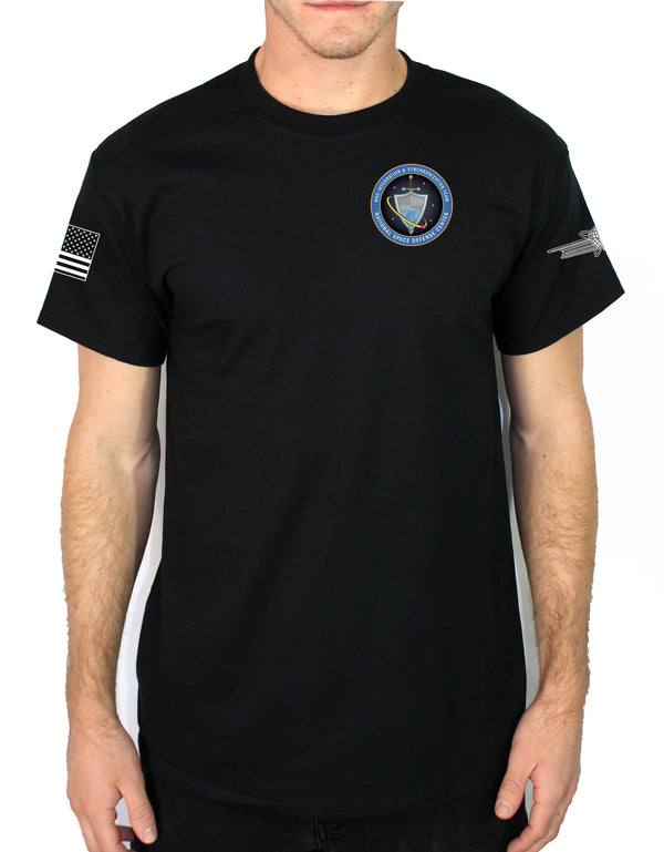 NIST Black 50-50 Blend Unisex PT Short Sleeve Shirt