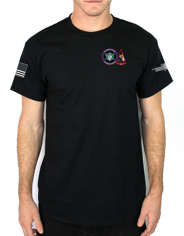 S4S & NSDC Black 50-50 Blend Unisex PT Short Sleeve Shirt