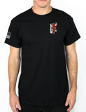 Ronin 50-50 Blend Black Unisex PT Short Sleeve Shirt. Approved for PT