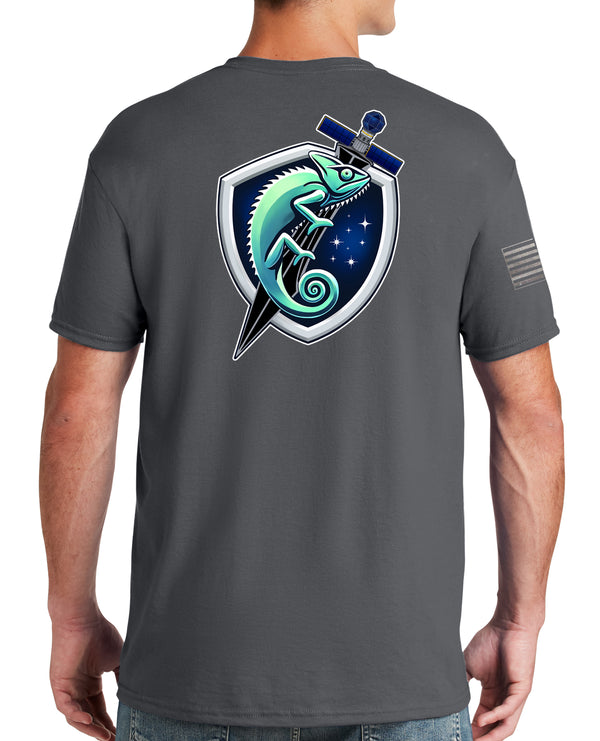 50-50 Blend Grey Unisex PT Short Sleeve Shirt. Approved for PT