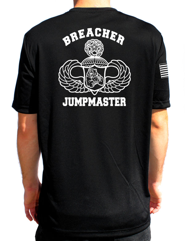 Jumpmaster Breacher Athletic Performance T-Shirt. This shirt IS approved for PT. Must Hold Rank of Jumpmaster.