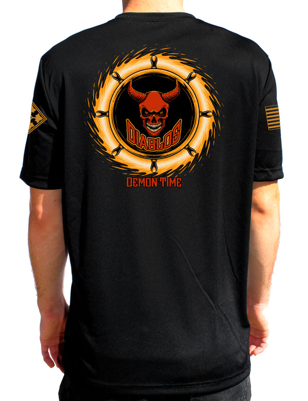 Diablos Short Sleeve Performance Unisex Shirt. This shirt IS approved for PT