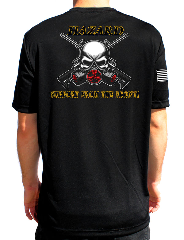 Distro-Hazard Black Athletic T-Shirt. This shirt IS approved for PT