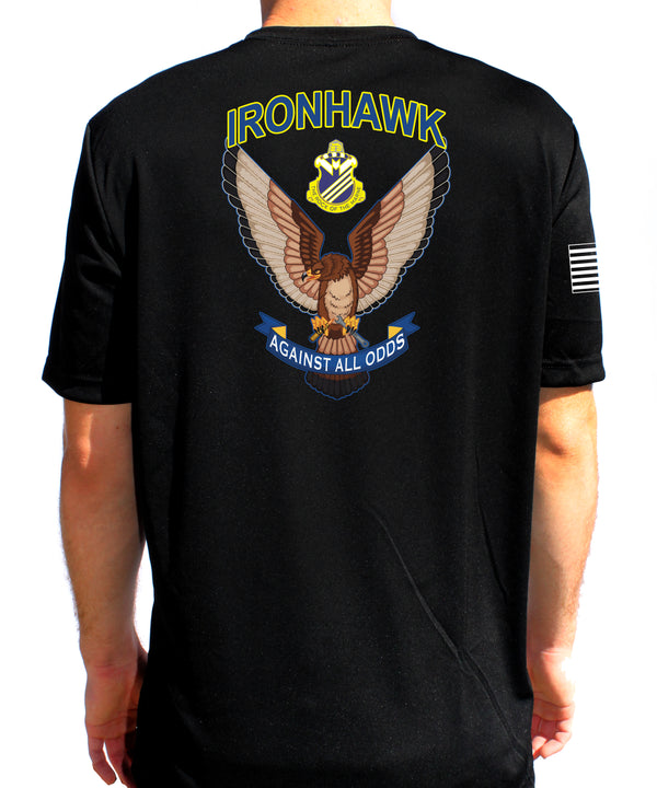 Ironhawk Co Athletic Black T-Shirt. This shirt IS approved for PT