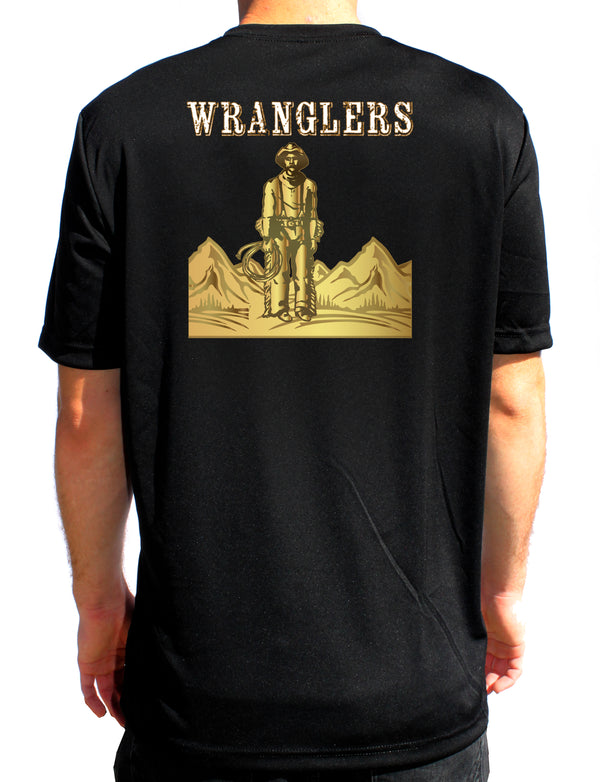 Wranglers Short Sleeve Performance Unisex Shirt. This shirt IS approved for PT