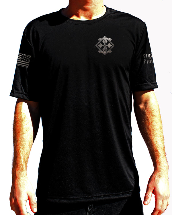Blk on Blk Athletic Performance T-Shirt. This shirt IS approved for PT