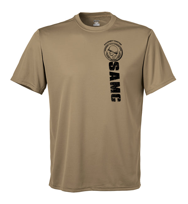 Doughboy SAMC Performance Coyote Tan Closed Mesh Unisex Shirt. This shirt is NOT approved for PT