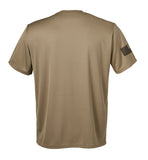 Performance Coyote Tan Closed Mesh Unisex Shirt (Black Design). This shirt is NOT approved for PT