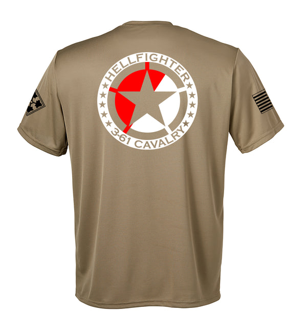 HHT Performance Coyote Tan Closed Mesh Unisex Shirt. This shirt is NOT approved for PT