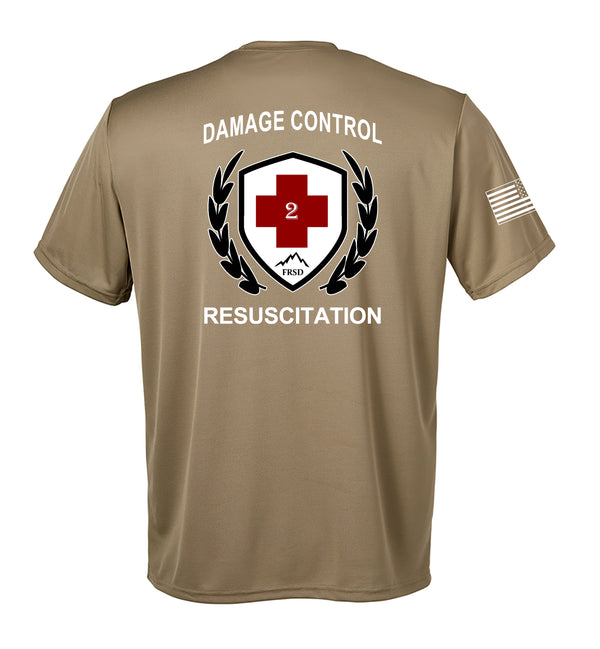 Resuscitation Performance Coyote Tan Closed Mesh Unisex Shirt. This shirt is NOT approved for PT