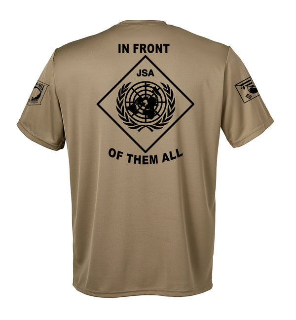 Performance Coyote Tan Closed Mesh Unisex Shirt. This shirt is NOT approved for PT.