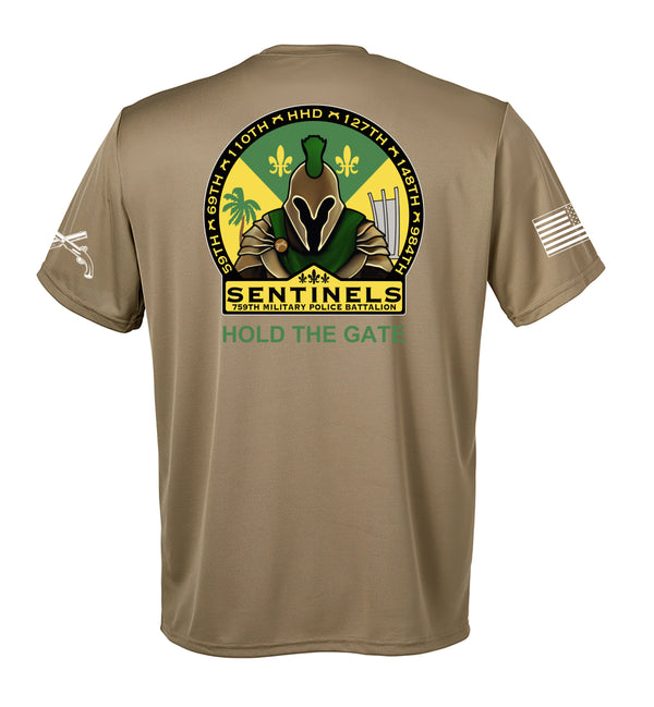 Performance Coyote Tan Closed Mesh Unisex Shirt. This shirt is NOT approved for PT.