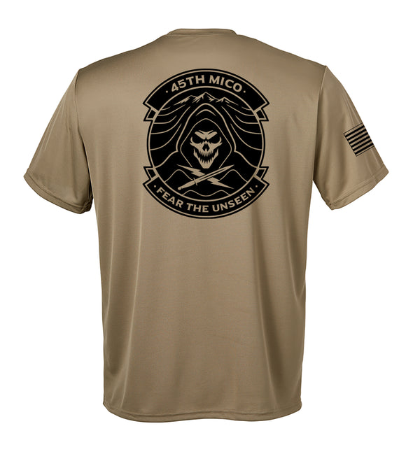Performance Coyote Tan Closed Mesh Unisex Shirt. This shirt is NOT approved for PT