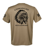 C Co Performance Coyote Tan Closed Mesh Unisex Shirt (Black Design). This shirt is NOT approved for PT