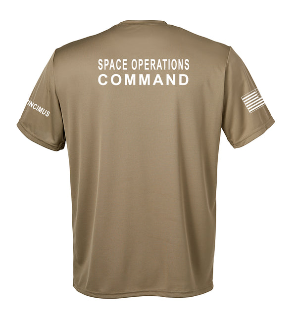 Performance Coyote Tan Closed Mesh Unisex Shirt. This shirt is NOT approved for PT