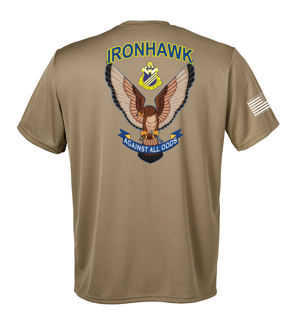 Ironhawk Co Performance Coyote Tan Unisex Shirt. This shirt is NOT approved for PT