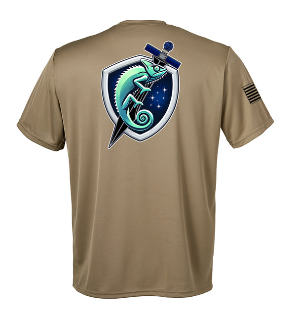 Performance Coyote Tan Closed Mesh Unisex Shirt. This shirt is NOT approved for PT