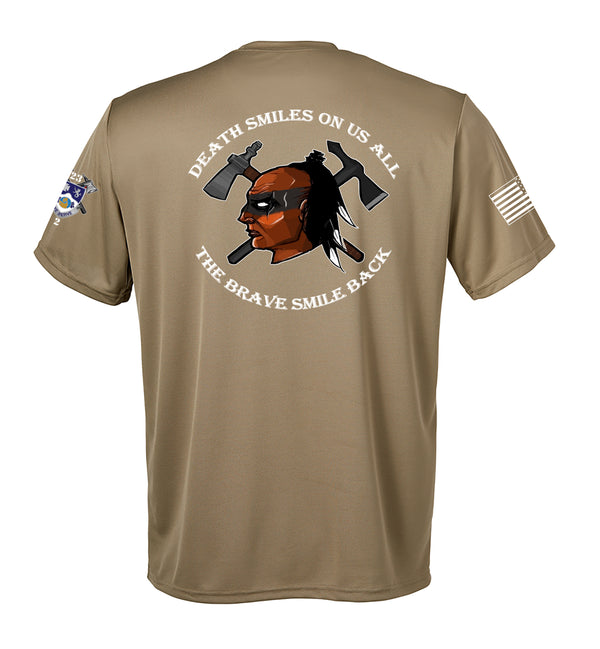 Brave Co Performance Coyote Tan Unisex Shirt. This shirt is NOT approved for PT