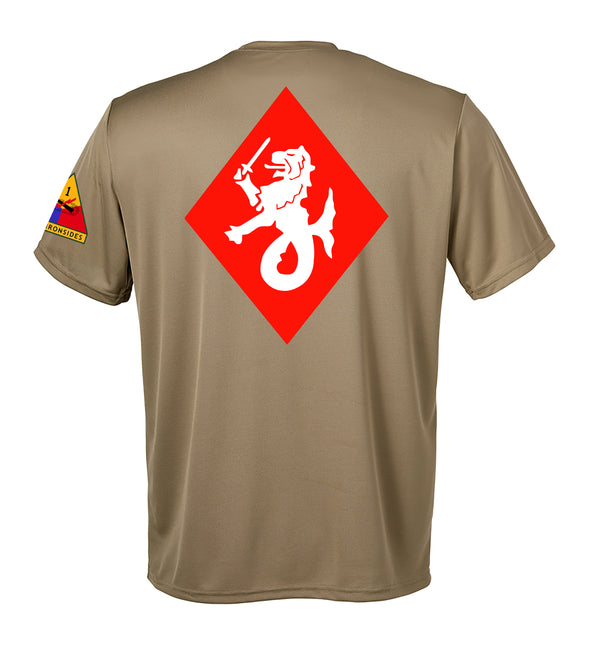 Performance Coyote Tan Closed Mesh Unisex Shirt. This shirt is NOT approved for PT