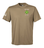 Performance Coyote Tan Closed Mesh Unisex Shirt. This shirt is NOT approved for PT