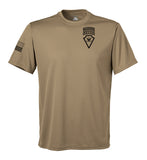 Scout Performance Coyote Tan Closed Mesh Unisex Shirt. This shirt is NOT approved for PT