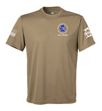 Performance Coyote Tan Closed Mesh Unisex Shirt. This shirt is NOT approved for PT