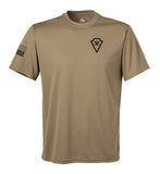 Scout Performance Coyote Tan Closed Mesh Unisex Shirt. This shirt is NOT approved for PT