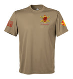 Performance Coyote Tan Closed Mesh Unisex Shirt. This shirt is NOT approved for PT.