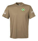 Able Outlaws Performance Coyote Tan Closed Mesh Unisex Shirt. This shirt is NOT approved for PT