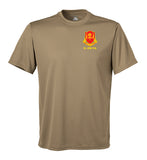 Performance Coyote Tan Closed Mesh Unisex Shirt. This shirt is NOT approved for PT