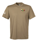 Performance Coyote Tan Closed Mesh Unisex Shirt. This shirt is NOT approved for PT.