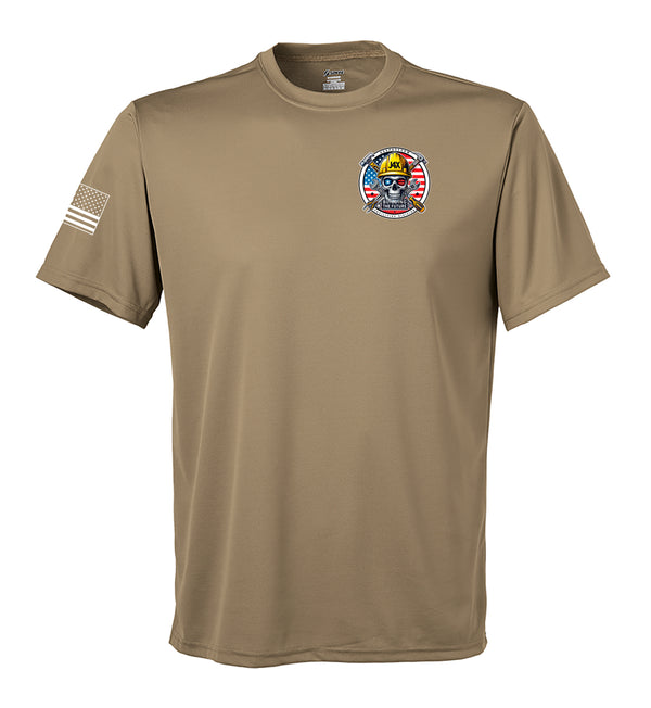 Performance Coyote Tan Closed Mesh Unisex Shirt. This shirt is NOT approved for PT