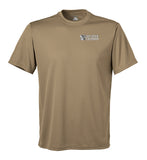 Performance Coyote Tan Closed Mesh Unisex Shirt.