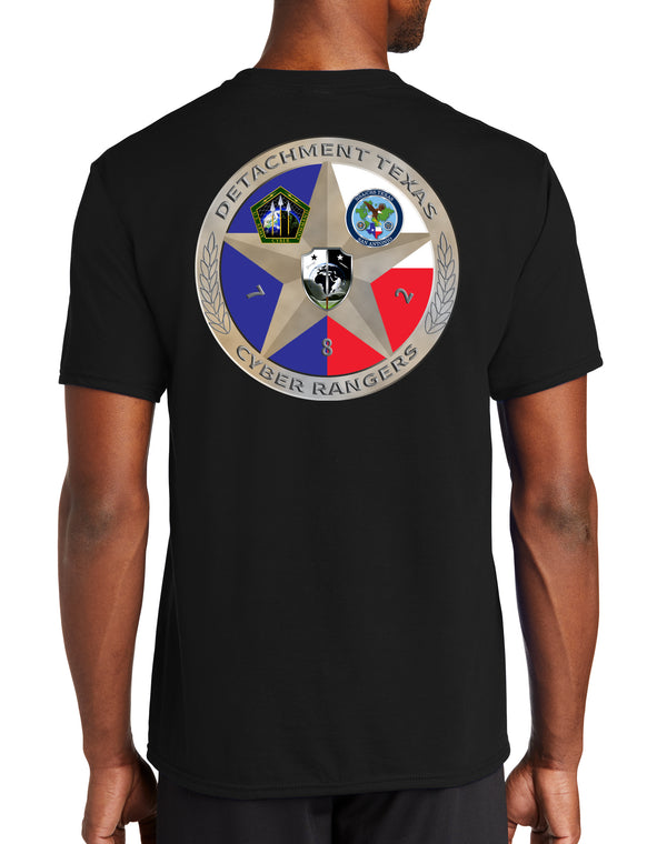 Det TX Unisex Performance Short Sleeve PT Shirt (Feels like Cotton). This shirt IS approved for PT.