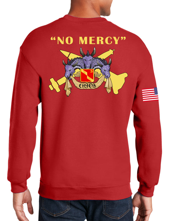 Red Crewneck Unisex Sweatshirt. This shirt IS approved for PT.