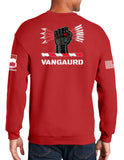 Red 50-50 Blend Crewneck Unisex Sweatshirt. This shirt IS approved for PT.