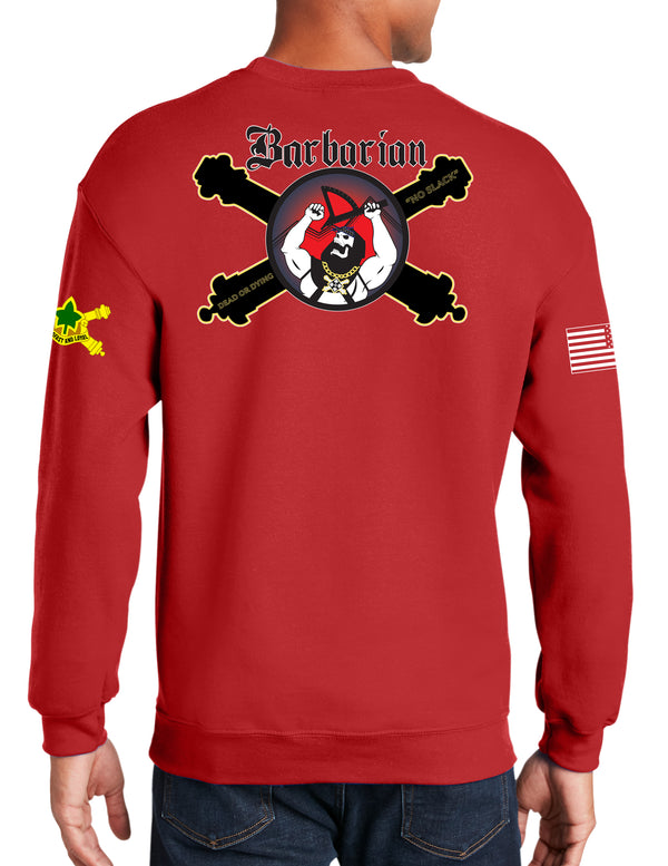 Barbarian Crewneck Unisex Sweatshirt. This shirt IS approved for PT.