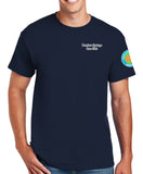 Anniversary Patch 50-50 Blend Short Sleeve Unisex Shirt. Comes in Multiple Colors.