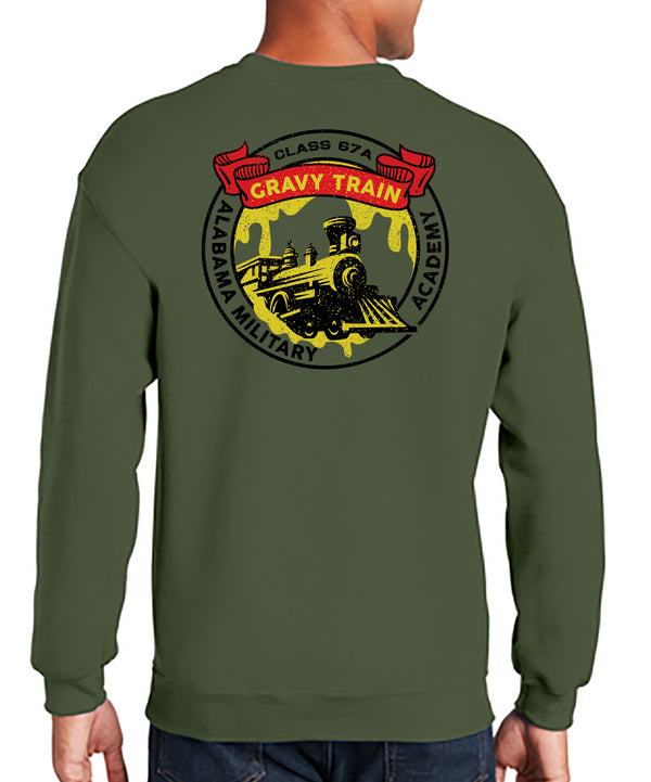 OCS Class OD Green Crewneck Unisex Sweatshirt. This shirt IS approved for PT.